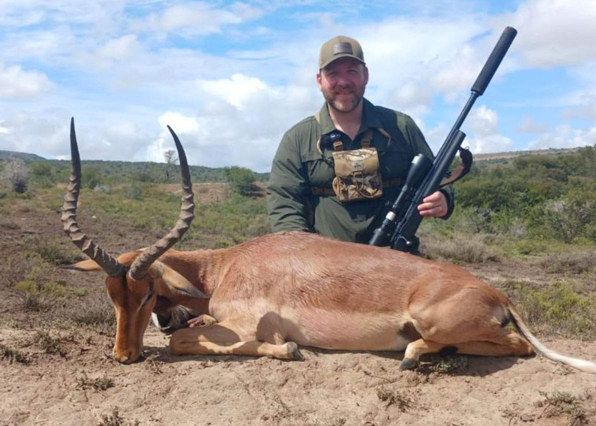 Hunting on a South African hunting safari
