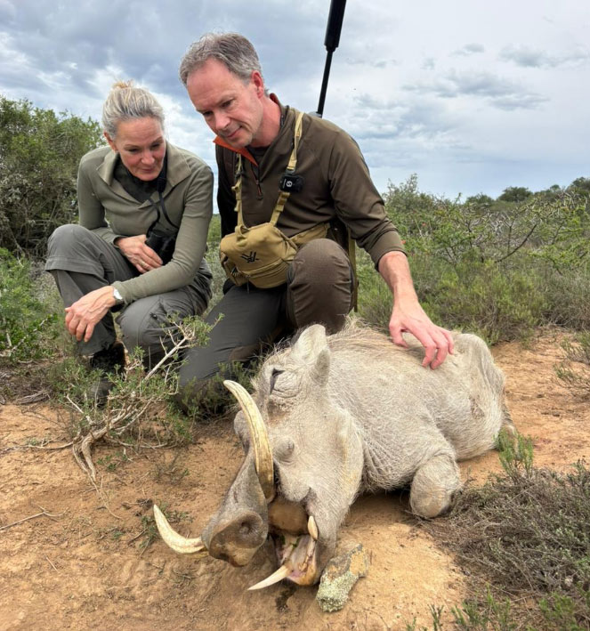 The Dusseldorp family hunting on South Africa